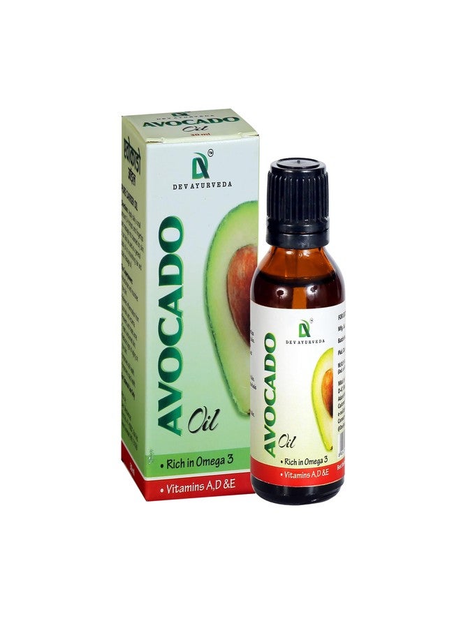 Dev Ayurveda Avocado Oil 30 ml. 100% Pure & Cold Pressed II FOR SKIN & HAIR - Image 2