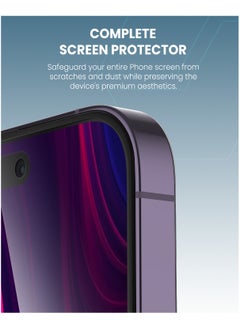 Moxedo Moxedo Ultra Shield Tempered Glass Screen Protector HD Clear 9H Hardness Full Coverage with Auto-Align Easy Applicator for iPhone 14 Pro 6.1 inch  - Image 2