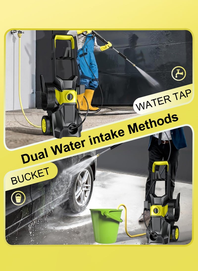 EzzySo Electric Pressure Washer, 1800W 150Bar Power Washer with Quick Connect Nozzle, High Pressure Washer with Foam Gun for Car/Fence/Driveway/Patio/Home Cleaning - Image 3