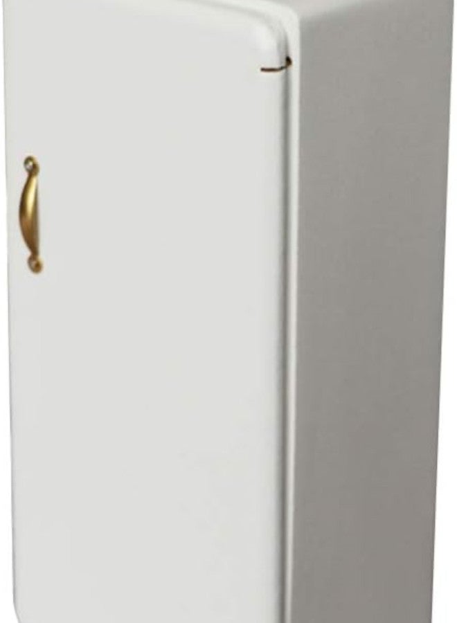 klarako 1/ 12 Dollhouse Miniature Fridge Mini Refrigerator Model White Fridge Figurine Furniture Ornament for Kids Kitchen Pretend Play Toy Gift  - Image 1