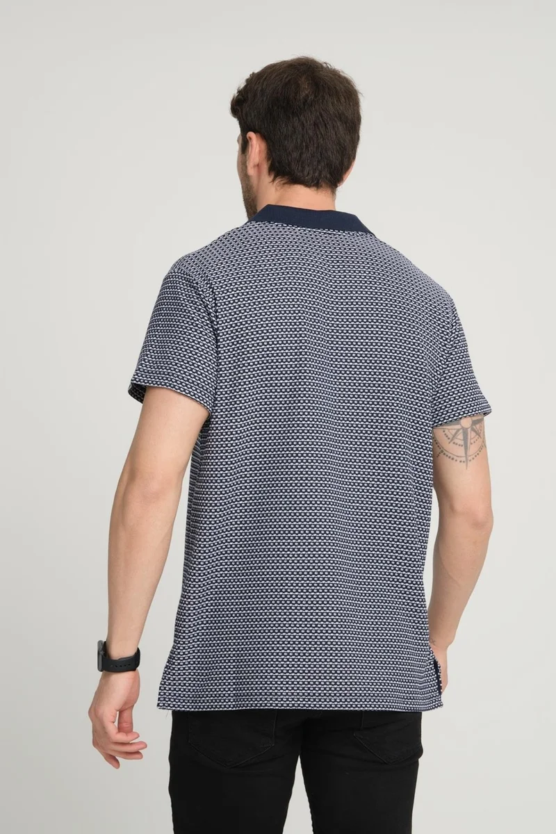 Alexander Gardi Waffle Patterned Polo Neck T-Shirt (E24-PLTS00)