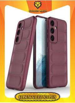 جولدن ماسك من جولد ماسك سامسونج جلاكسى اس 24 بلس (Samsung Galaxy S24 Plus) جراب ماجيك كيس كفر حماية للهاتف (نبيتى)  - Image 1