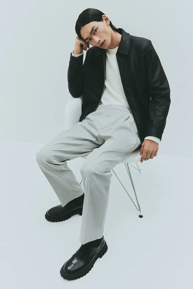 H&M Regular Fit Crease-leg trousers