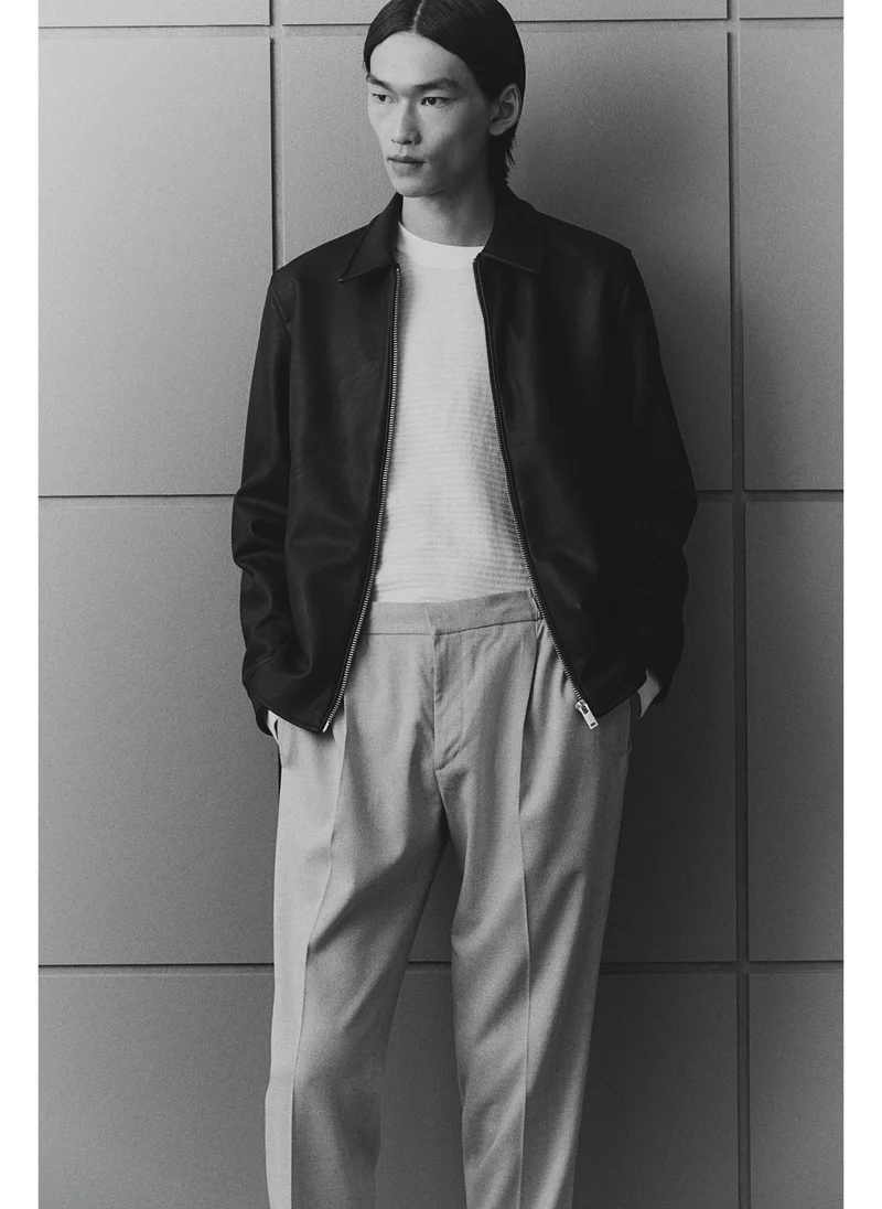 اتش اند ام Regular Fit Crease-leg trousers
