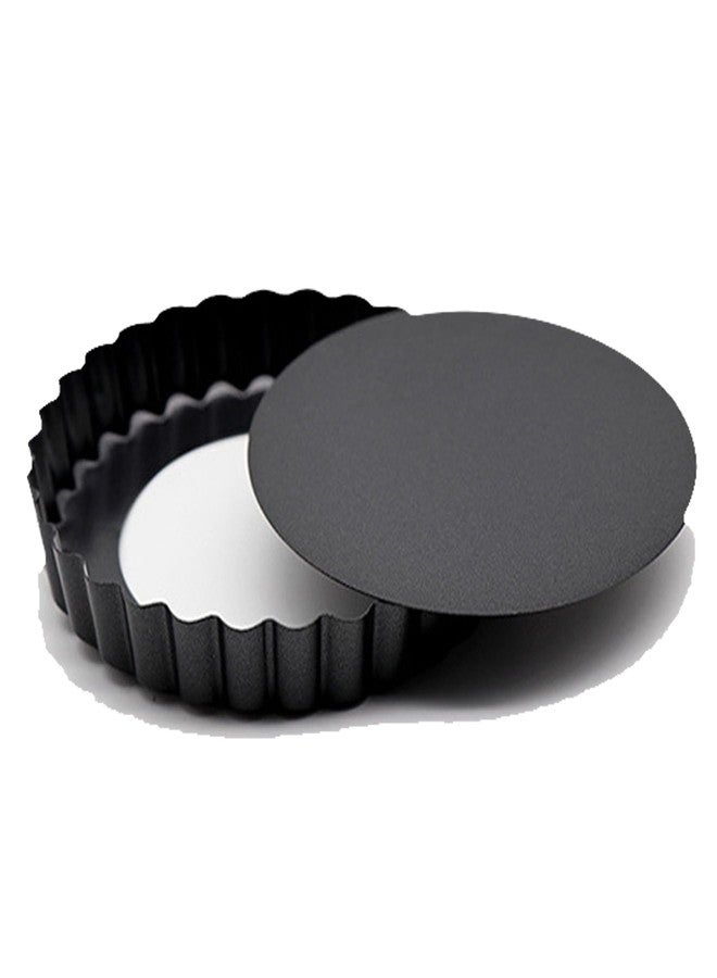MGGi 4 Inch Egg Tart Molds with Removable Bottom, 12 Packs EggTart Mold, Non-Stick Pan Carbon Steel Egg Tart Molds, Muffin Cupcake Pudding Baking Cup Maker - for Pies, Chinese Tart, Cakes - Image 2