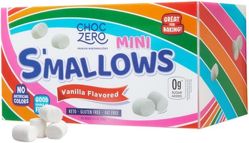 ChocZero Mini S'mallows - Sugar Free Vanilla Marshmallows - Image 1