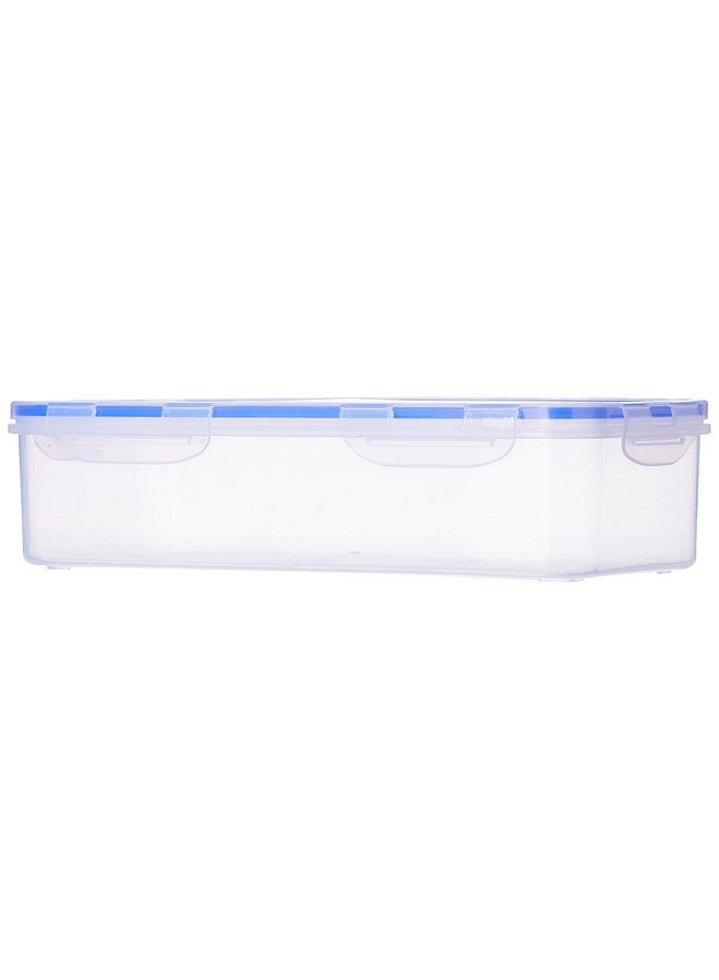 Aristo Aristo Lock & Fresh 332 Plastic Storage Container For Storing grains, pulses, rice, wheat etc- 2200 ML, Transparent Clear, large (32 x 15 x 8.5 cm) - Image 1