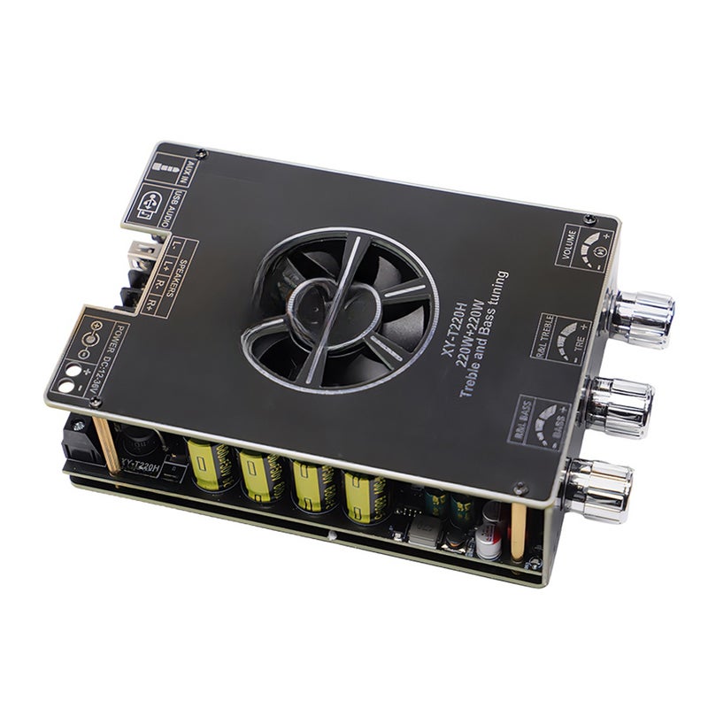 220W+220W BT 5.2 Wireless Audio Power Amplifier Portable Sound Amplifier Module Speaker Amp Board HighPower Subwoofer Amplifier - Image 1