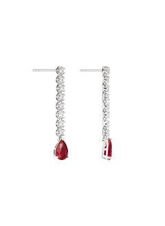 AWNL Wine-Red Zircon Dangle Earrings for Women Gift for Wife  - Image 5