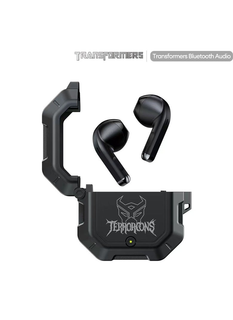 TRANSFORMERS Transformers TF-T12 TWS Wireless Headset Bluetooth 5.3 Scourge Black Game Sports  - Image 1