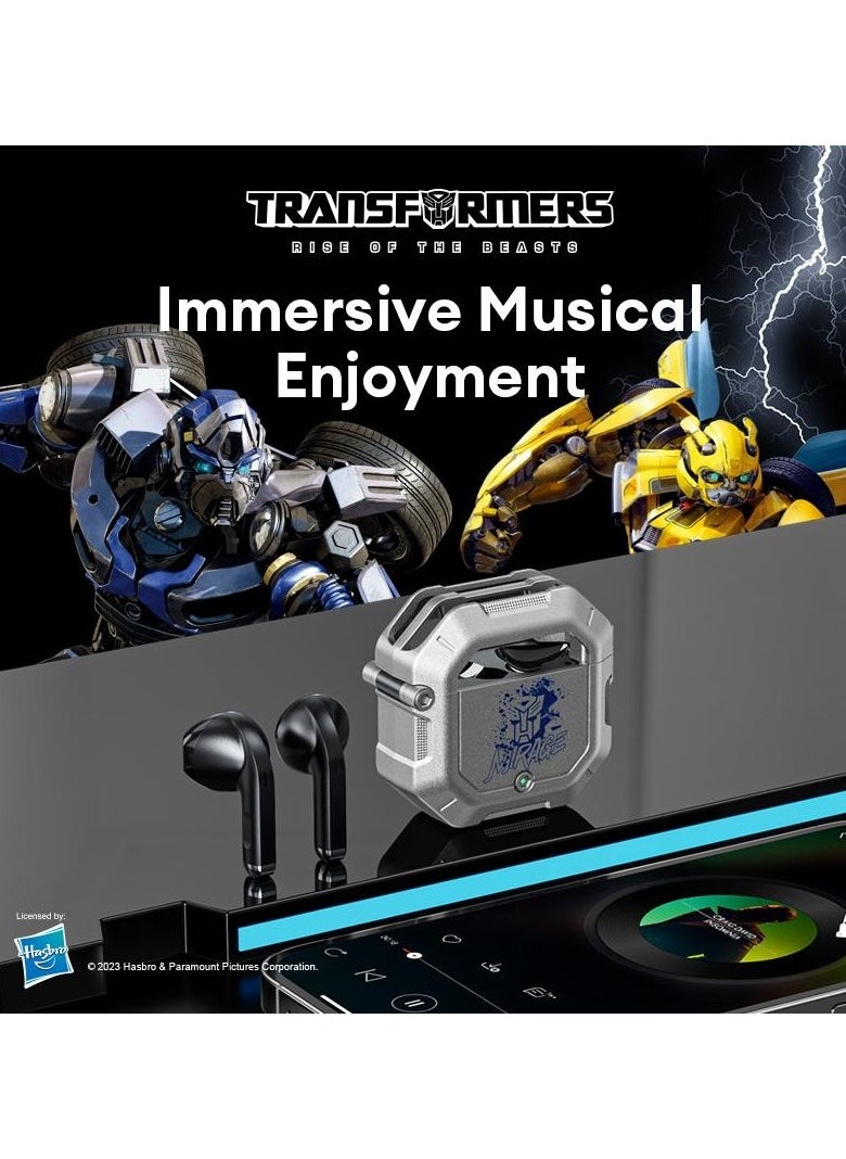 TRANSFORMERS Transformers TF-T12 TWS Wireless Headset Bluetooth 5.3 Scourge Black Game Sports  - Image 3