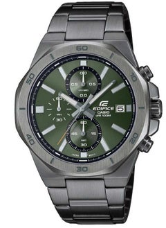 CASIO Men's Chronograph Green Dial Stainless Steel Wrist Watch EFV-640DC-3A - 44.3 Mm  - Image 2