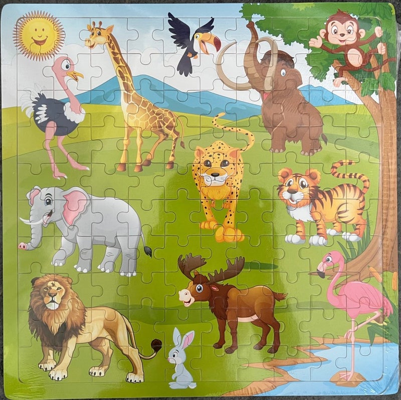 Factory 100 Pieces Of Wooden Puzzle Puzzle Children'S Early Education Educational Toys Selling - Image 1