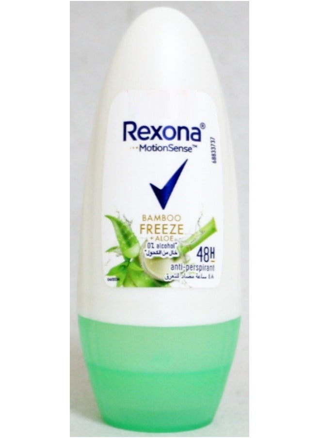 Rexona - Rexona Women Antiperspirant Deodorant Bamboo Freeze Roll On 50Ml - Image 1