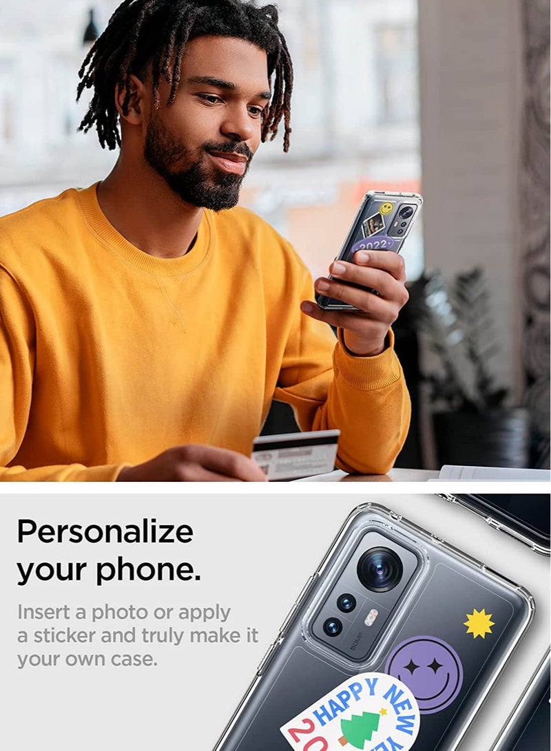 سبايجن الترا هايبرد حافظة واقية لجهاز ل شاومي 12X و شاومي 12 - اضحة وضوح الشمس - Image 4