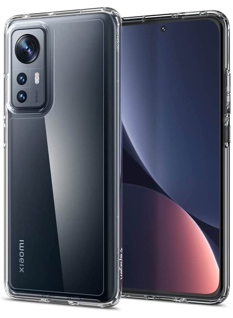 سبايجن الترا هايبرد حافظة واقية لجهاز ل شاومي 12X و شاومي 12 - اضحة وضوح الشمس - Image 1