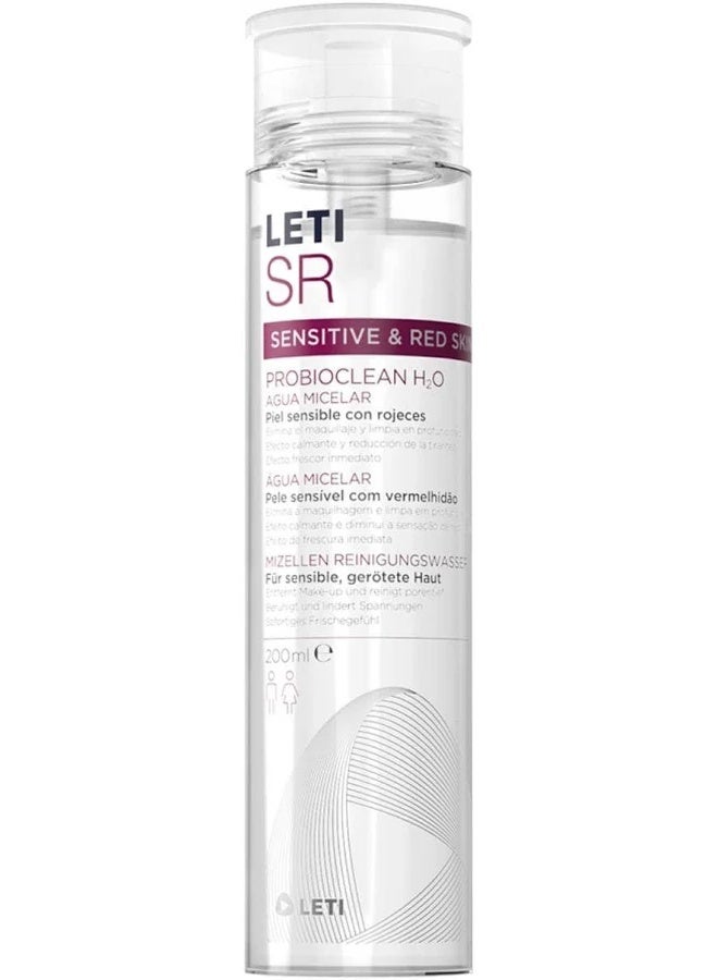 LETI SR Sensitive & Red Skin ProbioClean H2O Micellar Water 200ml - Image 2