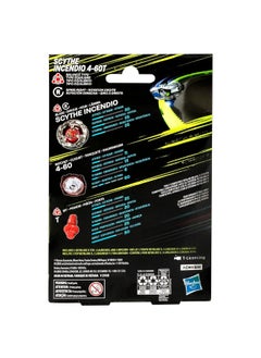BeyBlade Beyblade X Scythe Incendio 4-60T Starter Pack Set with Balance Type Right-Spinning Top and Launcher; Battling Top Toys for 8 Year Old Boys and Girls  - Image 3