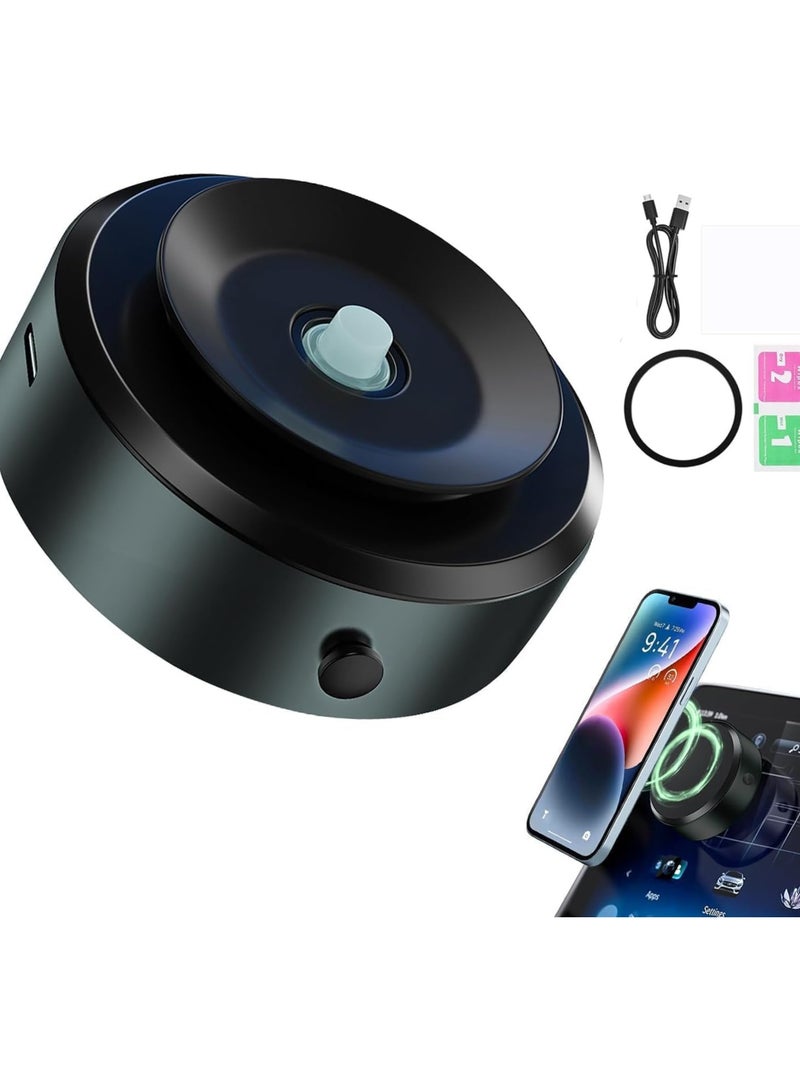 Magnetic Car Mobile Phone Holder,Vacuum Suction Phone Holder,Strong Grip,360° Rotation,Hands-Free Mount for Desk, Car, or Home - Image 1