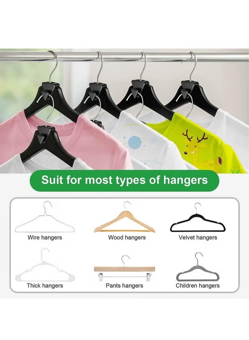 18PCS Clothes Hanger Connector Hooks Hanger Hooks for Shirts Pants Jackets Heavy Coats Accessories Organizer Closet  - Image 2