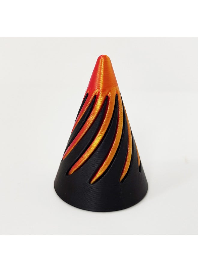 null - Manufacturers Directly Supply Explosions 3D Printing Push Push Music Stereo Spiral Decompression Artifact 3D Printing Push Music-Color:Tapered + Round - Image 1