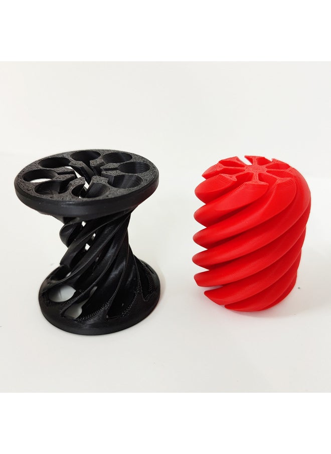 null - Manufacturers Directly Supply Explosions 3D Printing Push Push Music Stereo Spiral Decompression Artifact 3D Printing Push Music-Color:Tapered + Round - Image 1