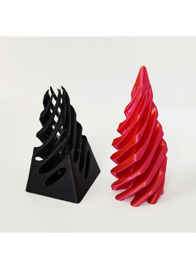 null - Manufacturers Directly Supply Explosions 3D Printing Push Push Music Stereo Spiral Decompression Artifact 3D Printing Push Music-Color:Tapered + Round - Image 1