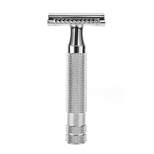 CHARMMAN Classic Double Edge Safety Shaving Razor, Pure Copper Handle,1 Razor + 10 pcs Super Stainless Steel Blades - Image 5