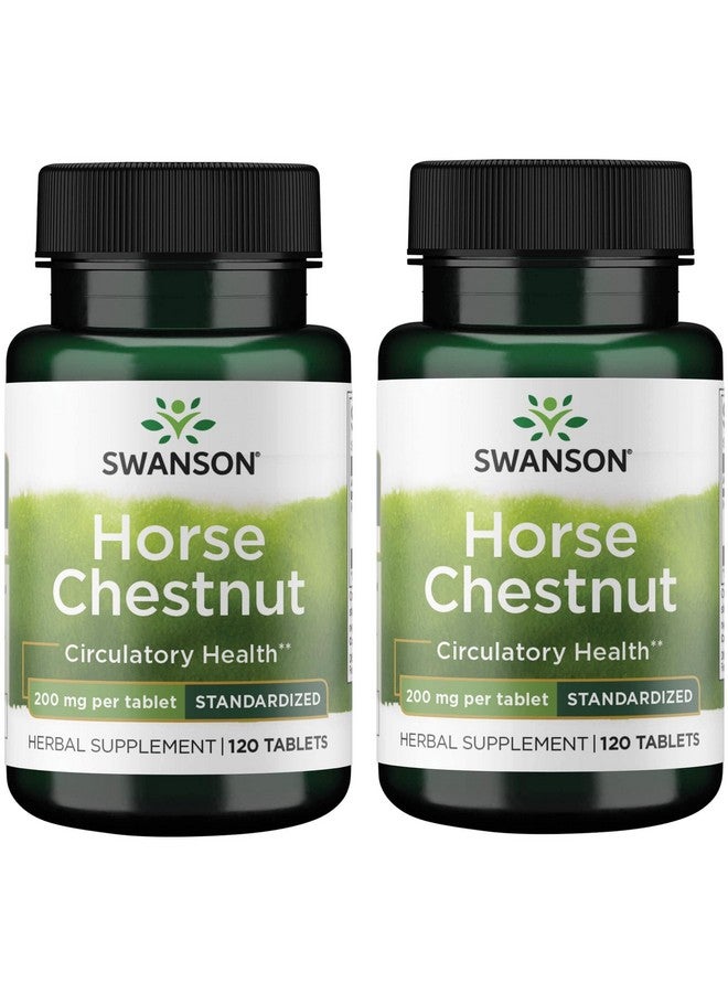 SWANSON كستناء الحصان، 200 مجم، 120 قرص، 2 عبوة - Image 2
