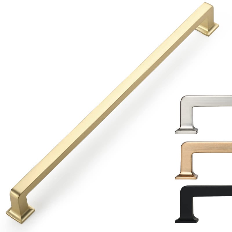 9BUILD 6 Pack 126 Inch Gold Cabinet Pulls Long Kitchen Cabinet Handles