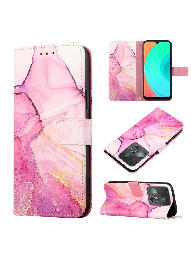 اس-توب جراب لهاتف Infinix Smart 7 X6515 PT003 جراب هاتف جلدي قابل للطي بنمط رخامي - Image 1