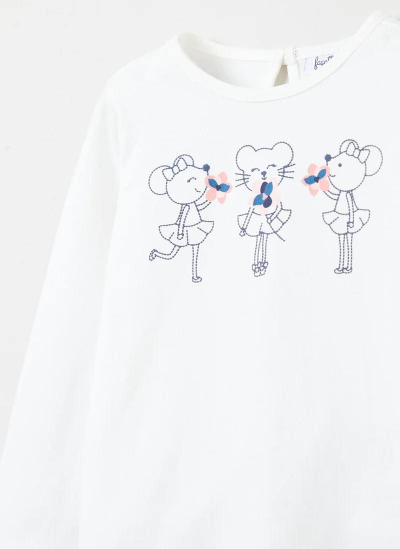 Ovs Long-Sleeve T-Shirt With Print