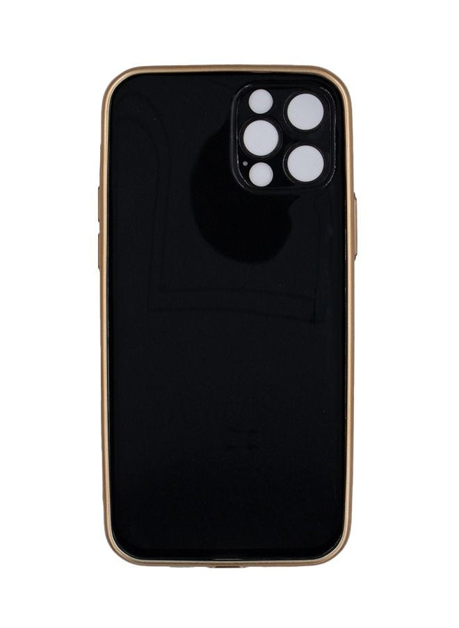Generic - Protectice Soft Case Cover for Apple iPhone 12 Pro- Black/Gold - Image 1