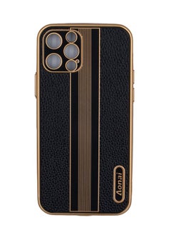 Protectice Soft Case Cover for Apple iPhone 12 Pro- Black/Gold