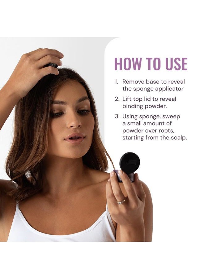 STYLE EDIT Root Touch Up Powder, to Cover Up Dark Roots and Grays Between Salon Visits, Water Resistant, Non-Sticky, Compact And Mess-Free, Dark Blonde Hair Color (Pack of 2) - Image 5