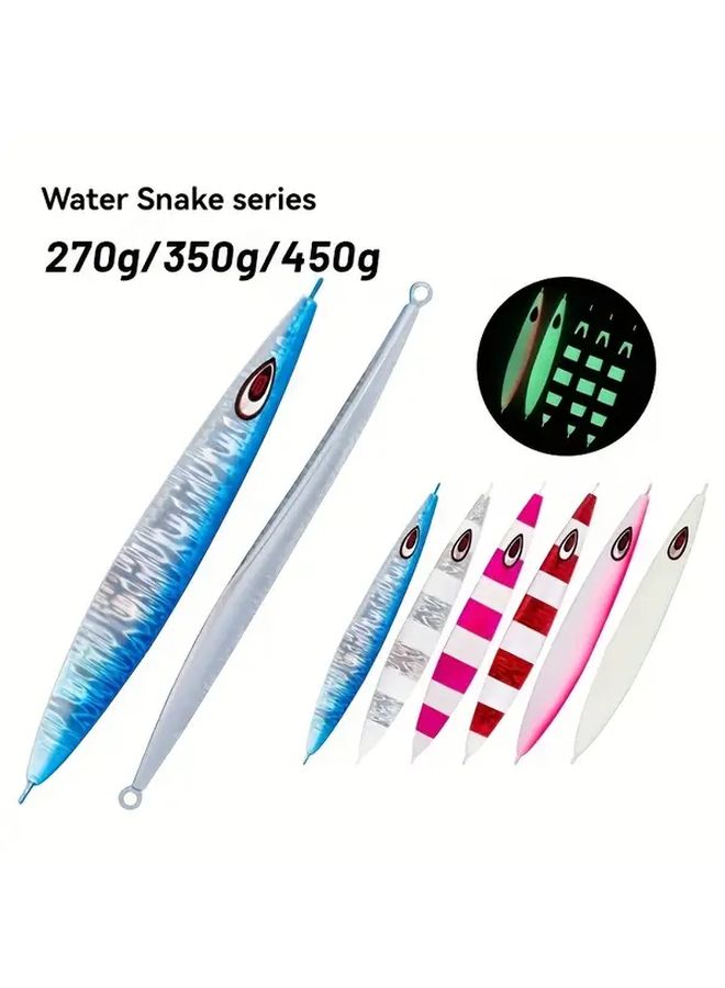 Deep Sea Fishing Luminous Fast Sink Slow Shake Iron Lure 350g Phosphorescent Bait - Image 1