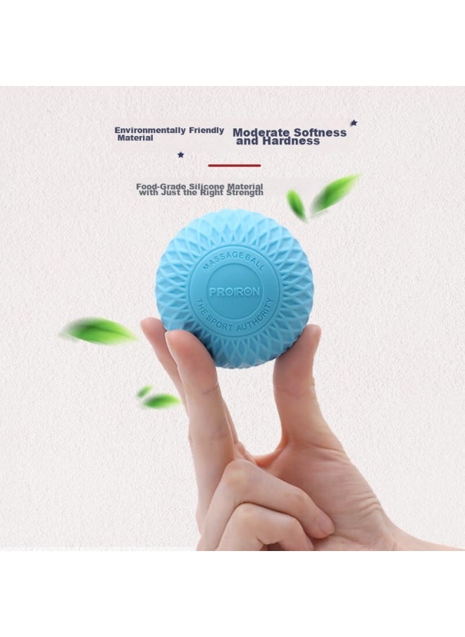 PROIRON Proiron Puli'ai Fascia Ball, Yoga Foot And Back Massage Ball, Muscle Relaxation Back Roller, Bird's Nest Pattern, Blue  - Image 4