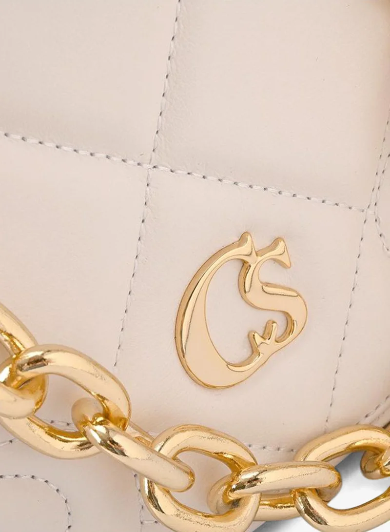 Carmen Steffens  Quilted Bag Chain Bianco for Women | Best Price UAE