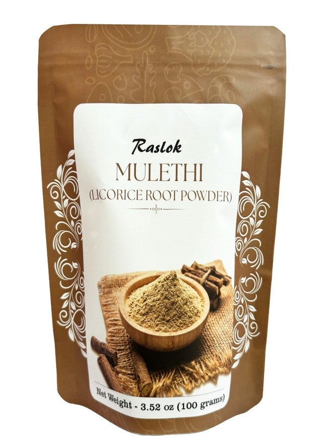 Raslok Licorice Root Powder | Kown as Malethi, Mulethi Powder | Glycyrrhiza Glabra (3.52, Ounces) - Image 1