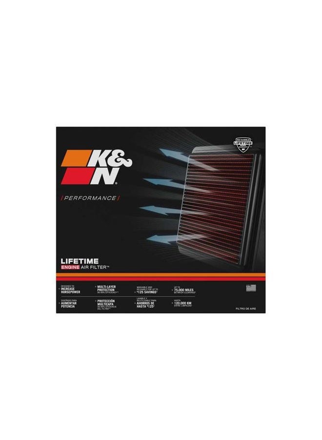 K&N Engine Air Filter: High Performance, Premium, Washable, Replacement Fits 2018-2020 Suzuki (Jimny Ii 1.5L) 33-3151 - Image 3