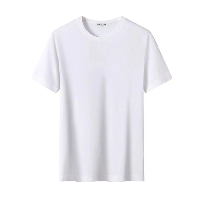 2023 new contrast color sweater mens autumn and winter half turtleneck knitted bottoming shirt mens thickened warm wool clothes White T  - Image 1