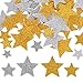 Styquenzer 200 PCS Glitter Foam Stickers Gold Silver Foam Star Stickers Self Adhesive Glitter Foams Sticker Gold Star Sticker Large Decals Decorations Supplies for Scrapbooks Crafts and Cards - Image 3