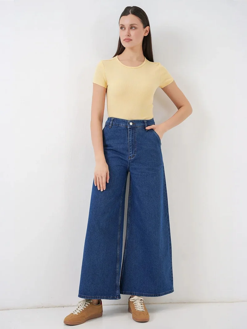 BIG DART BDART High Waist Wide Leg Denim Jeans