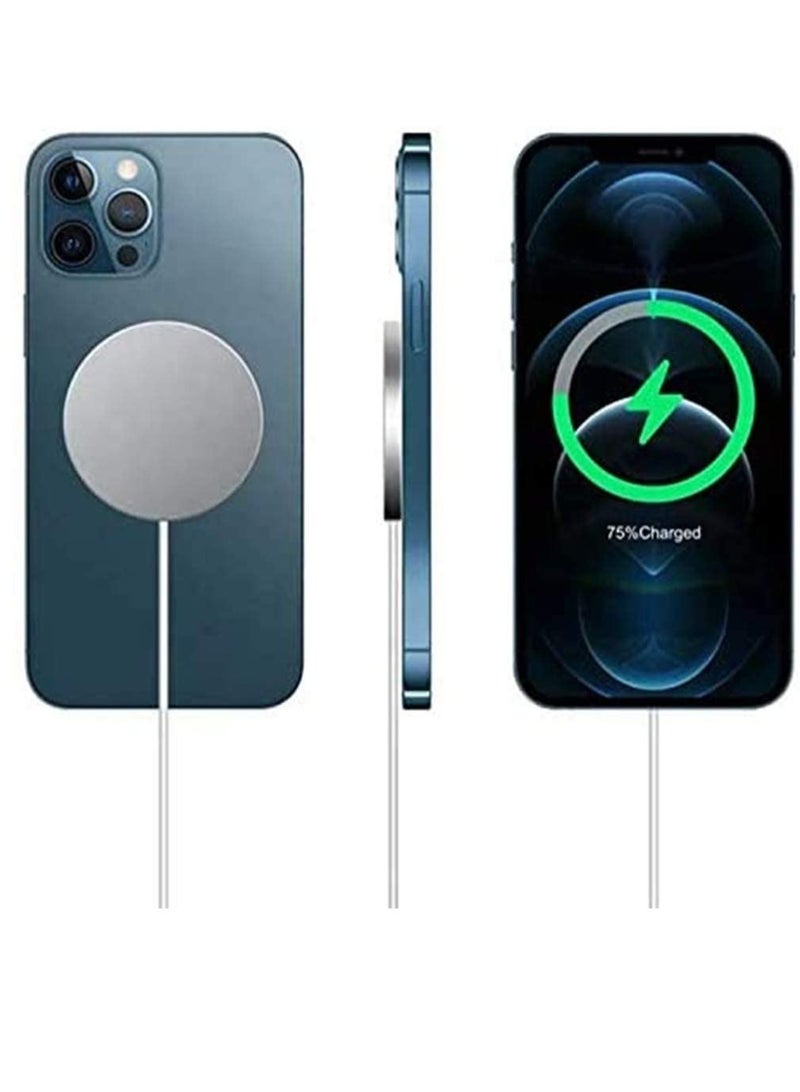 "15W Fast Magnetic Wireless Charger Pad for iPhone 12 Pro – Efficient and Stylish Charging Solution" - Image 3