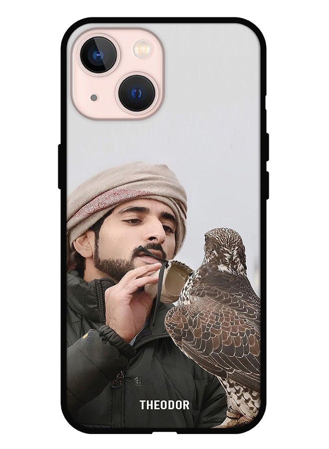 Theodor Protective Case Cover For iPhone 13 Mini Sheikh Hamdan Loving His Eagle - Image 1