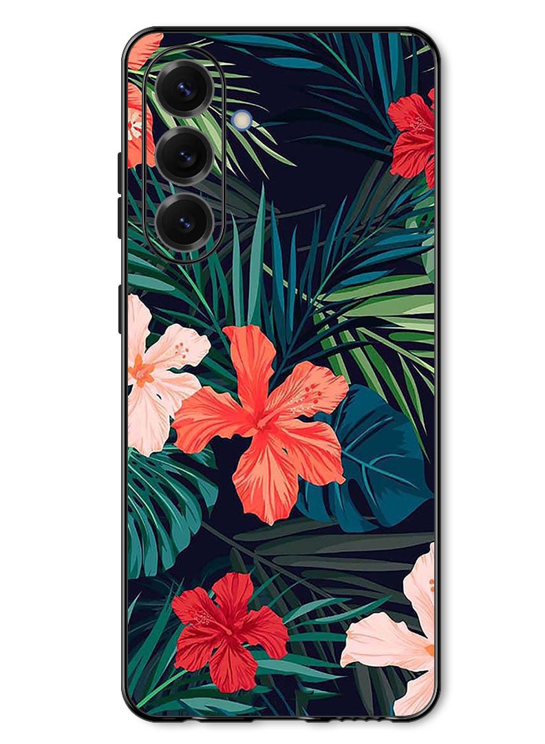 Theodor Case Compatible with Samsung Galaxy A57 Protection Shockproof Bumper Cover Flowers (2) - Image 1