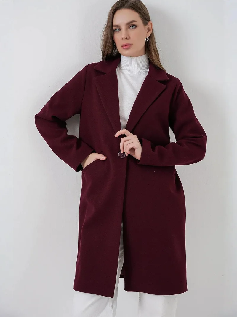 بيغ دارت معطف طويل بأزرار وجيوب من