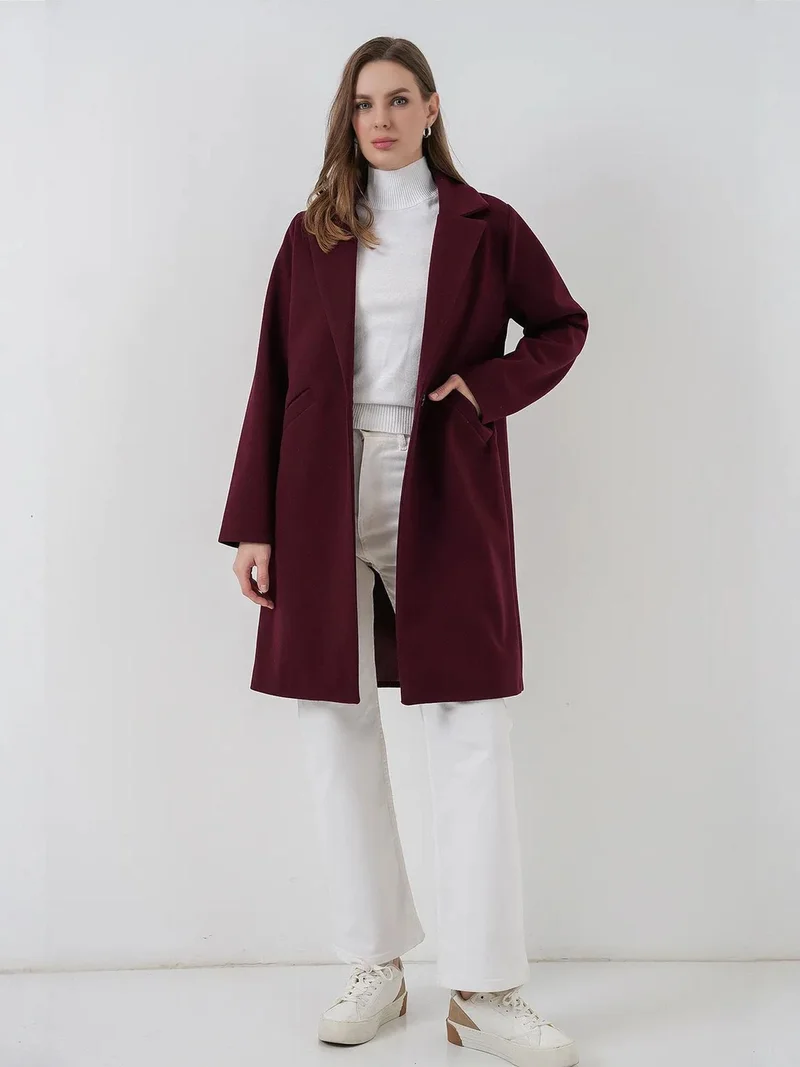 بيغ دارت معطف طويل بأزرار وجيوب من