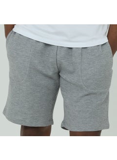 D'S DAMAT D'S Groom Waffle Shorts T-Shirt Set Gray  - Image 4