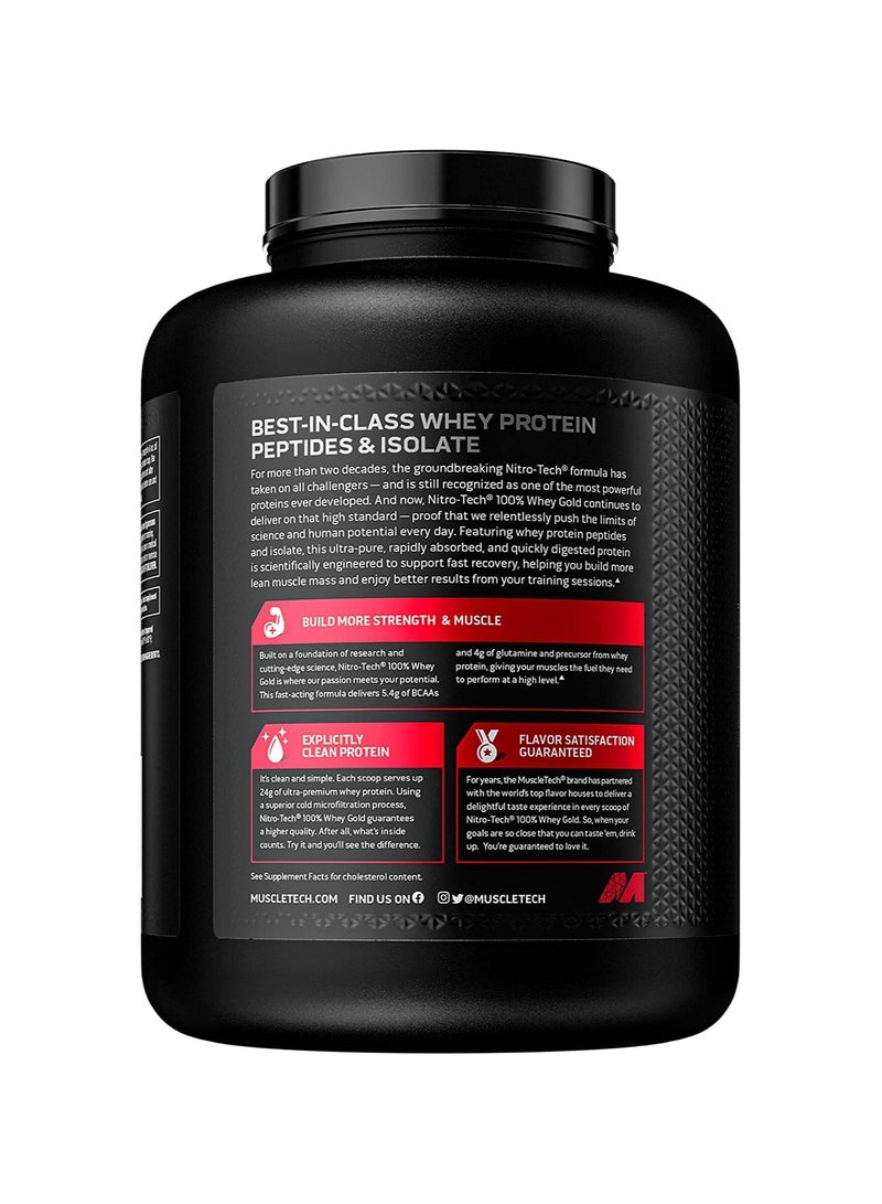 MuscleTech NitroTech 100% Whey Gold, Double Rich Chocolate 5.03 Lbs., 2.28 Kg - Image 3